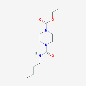 molecular formula C12H23N3O3 B2878583 Ethyl 4-(butylcarbamoyl)piperazine-1-carboxylate CAS No. 1024140-18-8