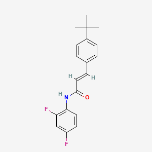molecular formula C19H19F2NO B2878613 3-[4-(tert-butyl)phenyl]-N-(2,4-difluorophenyl)acrylamide CAS No. 298215-24-4
