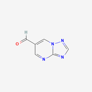 molecular formula C6H4N4O B2878661 [1,2,4]Triazolo[1,5-a]pyrimidine-6-carbaldehyde CAS No. 933724-39-1