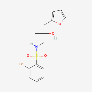 2-bromo-N-(3-(furan-2-yl)-2-hydroxy-2-methylpropyl)benzenesulfonamide