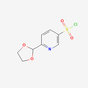6-(1,3-Dioxolan-2-yl)pyridine-3-sulfonyl chloride