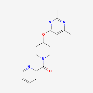 (4-((2,6-Dimethylpyrimidin-4-yl)oxy)piperidin-1-yl)(pyridin-2-yl)methanone