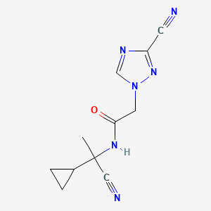 N-(1-cyano-1-cyclopropylethyl)-2-(3-cyano-1H-1,2,4-triazol-1-yl)acetamide