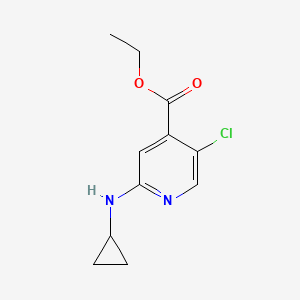 Ethyl 5-chloro-2-(cyclopropylamino)pyridine-4-carboxylate