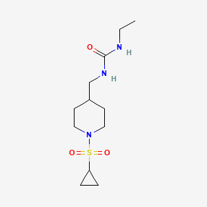1-((1-(Cyclopropylsulfonyl)piperidin-4-yl)methyl)-3-ethylurea