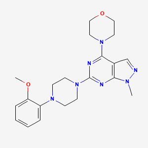 4-(6-(4-(2-methoxyphenyl)piperazin-1-yl)-1-methyl-1H-pyrazolo[3,4-d]pyrimidin-4-yl)morpholine