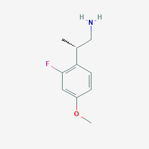 (2S)-2-(2-Fluoro-4-methoxyphenyl)propan-1-amine