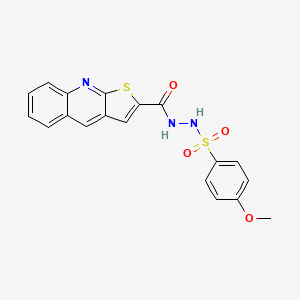 4-methoxy-N'-(thieno[2,3-b]quinolin-2-ylcarbonyl)benzenesulfonohydrazide
