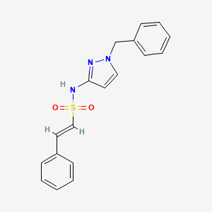 (E)-N-(1-benzylpyrazol-3-yl)-2-phenylethenesulfonamide