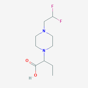2-[4-(2,2-Difluoroethyl)piperazin-1-yl]butanoic acid