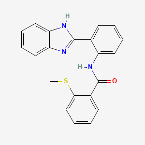 N-(2-(1H-benzo[d]imidazol-2-yl)phenyl)-2-(methylthio)benzamide