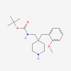 molecular formula C19H30N2O3 B2878847 tert-Butyl [4-(2-methoxybenzyl)piperidin-4-yl]methylcarbamate CAS No. 1774898-87-1