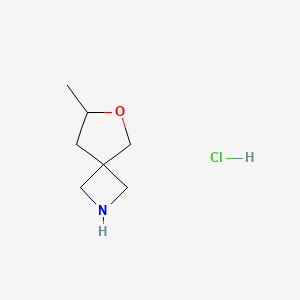 molecular formula C7H14ClNO B2878894 7-Methyl-6-oxa-2-azaspiro[3.4]octane;hydrochloride CAS No. 2305255-84-7
