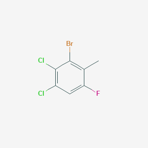 molecular formula C7H4BrCl2F B2878911 2-Bromo-3,4-dichloro-6-fluorotoluene CAS No. 1373253-12-3