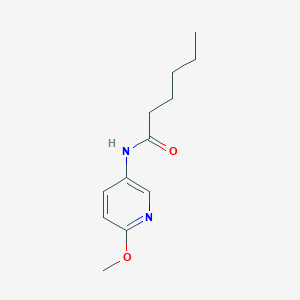 molecular formula C12H18N2O2 B2878982 N-(6-methoxypyridin-3-yl)hexanamide CAS No. 1023481-57-3