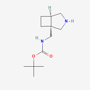 B2878987 Tert-butyl N-[[(1R,5R)-3-azabicyclo[3.2.0]heptan-1-yl]methyl]carbamate CAS No. 2418593-89-0