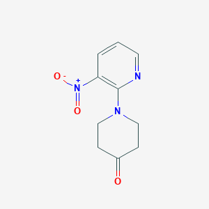 molecular formula C10H11N3O3 B2879020 1-(3-Nitropyridin-2-yl)piperidin-4-one CAS No. 338411-72-6