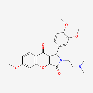 1-(3,4-Dimethoxyphenyl)-2-(2-(dimethylamino)ethyl)-6-methoxy-1,2-dihydrochromeno[2,3-c]pyrrole-3,9-dione