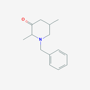 molecular formula C14H19NO B2879044 1-Benzyl-2,5-dimethylpiperidin-3-one CAS No. 1315365-84-4