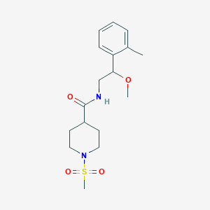 N-(2-methoxy-2-(o-tolyl)ethyl)-1-(methylsulfonyl)piperidine-4-carboxamide