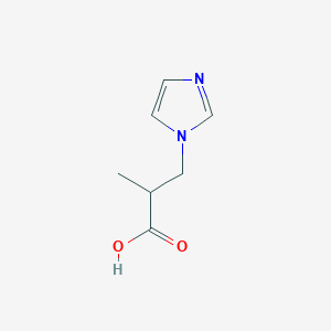 molecular formula C7H10N2O2 B2879123 3-(1H-imidazol-1-yl)-2-methylpropanoic acid CAS No. 1051857-96-5