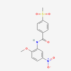 N-(2-methoxy-5-nitrophenyl)-4-methylsulfonylbenzamide