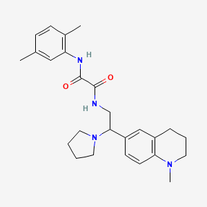 N-(2,5-dimethylphenyl)-N'-[2-(1-methyl-1,2,3,4-tetrahydroquinolin-6-yl)-2-pyrrolidin-1-ylethyl]ethanediamide