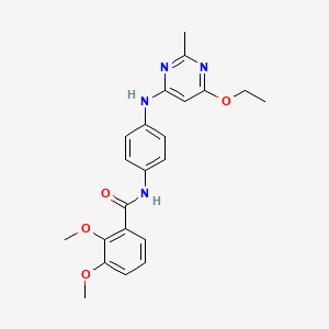 N-(4-((6-ethoxy-2-methylpyrimidin-4-yl)amino)phenyl)-2,3-dimethoxybenzamide