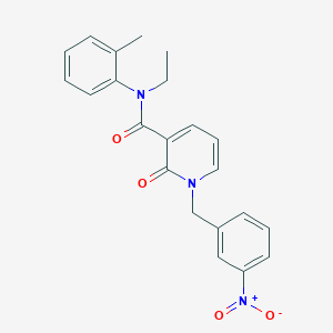 N-ethyl-1-(3-nitrobenzyl)-2-oxo-N-(o-tolyl)-1,2-dihydropyridine-3-carboxamide