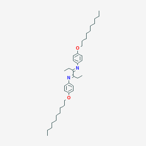 molecular formula C38H60N2O2 B287916 N-[4-(decyloxy)phenyl]-N-(2-{[4-(decyloxy)phenyl]imino}-1-ethylbutylidene)amine 