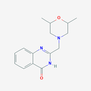 2-[(2,6-dimethylmorpholino)methyl]-4(3H)-quinazolinone