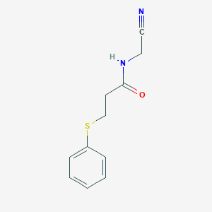 N-(cyanomethyl)-3-(phenylsulfanyl)propanamide