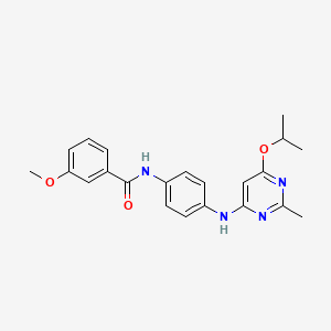 N-(4-((6-isopropoxy-2-methylpyrimidin-4-yl)amino)phenyl)-3-methoxybenzamide