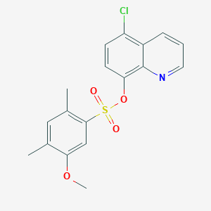 5-Chloroquinolin-8-yl 5-methoxy-2,4-dimethylbenzene-1-sulfonate