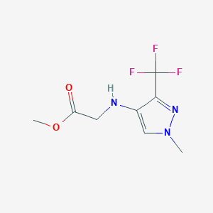 Methyl 2-[[1-methyl-3-(trifluoromethyl)pyrazol-4-yl]amino]acetate