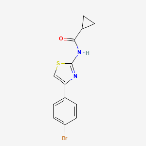 N-(4-(4-bromophenyl)thiazol-2-yl)cyclopropanecarboxamide