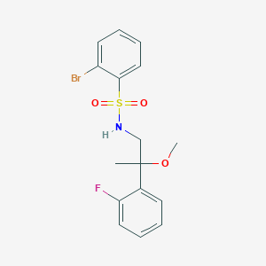 2-bromo-N-(2-(2-fluorophenyl)-2-methoxypropyl)benzenesulfonamide