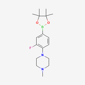 1-(2-Fluoro-4-(4,4,5,5-tetramethyl-1,3,2-dioxaborolan-2-yl)phenyl)-4-methylpiperazine