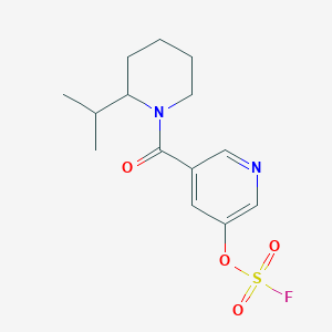3-Fluorosulfonyloxy-5-(2-propan-2-ylpiperidine-1-carbonyl)pyridine