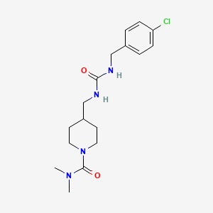 4-((3-(4-chlorobenzyl)ureido)methyl)-N,N-dimethylpiperidine-1-carboxamide