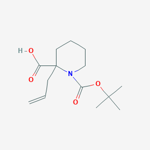 1-[(2-Methylpropan-2-yl)oxycarbonyl]-2-prop-2-enylpiperidine-2-carboxylic acid