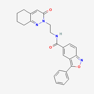 N-(2-(3-oxo-5,6,7,8-tetrahydrocinnolin-2(3H)-yl)ethyl)-3-phenylbenzo[c]isoxazole-5-carboxamide