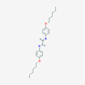 molecular formula C26H36N2O2 B287923 N,N'-bis(4-hexoxyphenyl)ethane-1,2-diimine 