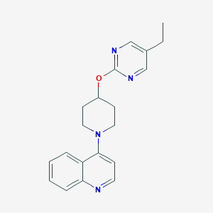 molecular formula C20H22N4O B2879240 4-[4-(5-Ethylpyrimidin-2-yl)oxypiperidin-1-yl]quinoline CAS No. 2380084-11-5