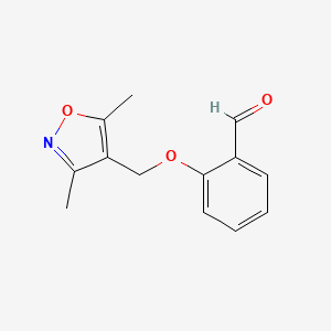molecular formula C13H13NO3 B2879248 2-[(3,5-Dimethylisoxazol-4-yl)methoxy]benzaldehyde CAS No. 910443-07-1