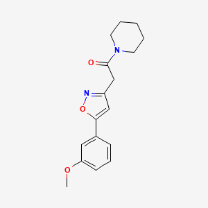 2-(5-(3-Methoxyphenyl)isoxazol-3-yl)-1-(piperidin-1-yl)ethanone