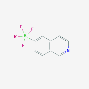 molecular formula C9H6BF3KN B2879270 Potassium trifluoro(isoquinolin-6-yl)borate CAS No. 1411986-46-3