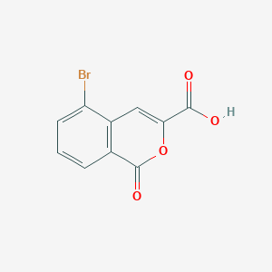 molecular formula C10H5BrO4 B2879295 5-Bromo-1-oxo-1H-isochromene-3-carboxylic acid CAS No. 1600957-59-2