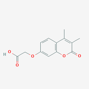 molecular formula C13H12O5 B2879303 [(3,4-二甲基-2-氧代-2H-色满-7-基)氧基]乙酸 CAS No. 35679-93-7