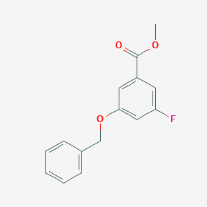 molecular formula C15H13FO3 B2879304 Methyl 3-(benzyloxy)-5-fluorobenzoate CAS No. 2140326-29-8